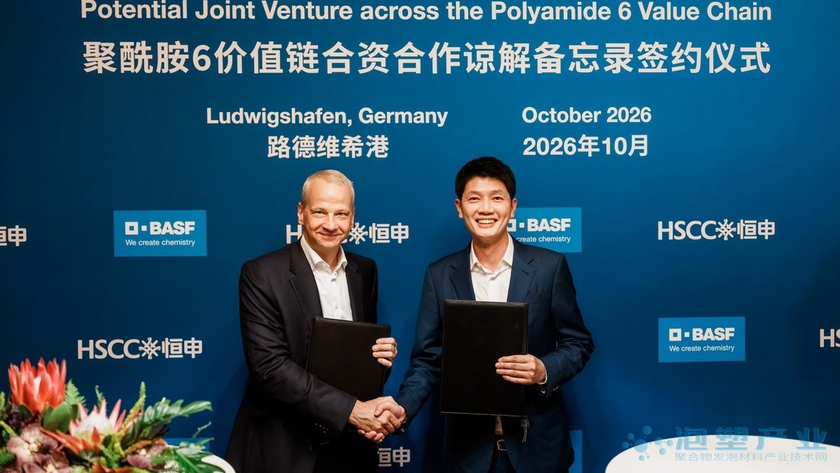 巴斯夫与湖南石化签署聚酰胺6合资谅解备忘录签约现场